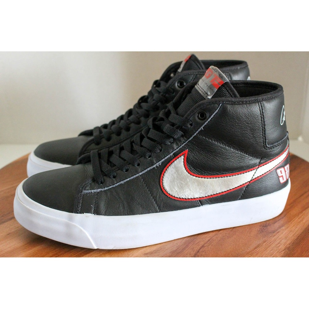 Nike Shoes Mens 9.5 SB Blazer Mid GT Grant Taylor Black Lace Up Sneakers FN4182